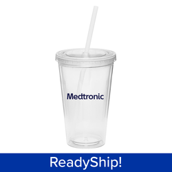 Image of 16oz Double Wall Straw Tumbler