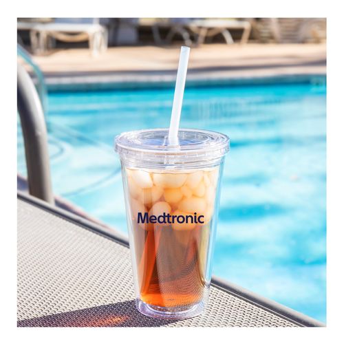 16oz Double Wall Straw Tumbler image thumbnail