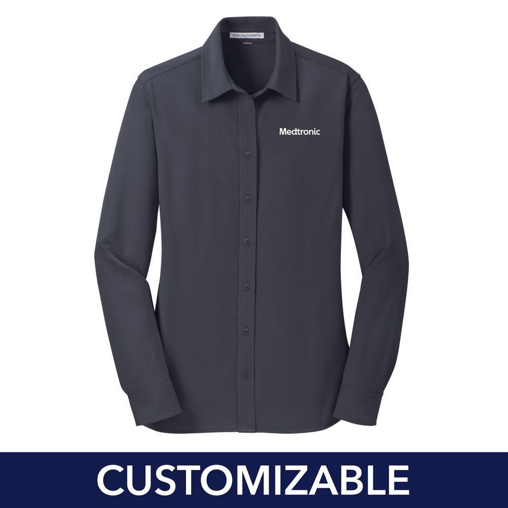 Women's Knit Dress Shirt primary image