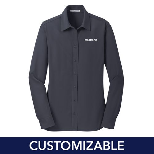 Women's Knit Dress Shirt image thumbnail