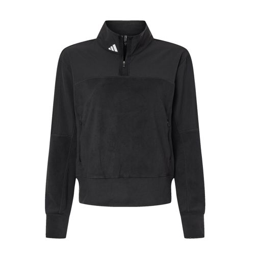 Women's Adidas Fleece 1/4-Zip Pullover image thumbnail