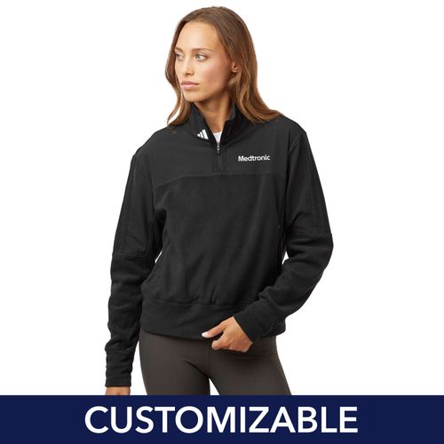 Women's Adidas Fleece 1/4-Zip Pullover image thumbnail