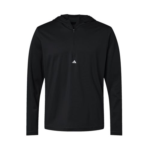 Men's Adidas 1/4-Zip Hooded Pullover image thumbnail
