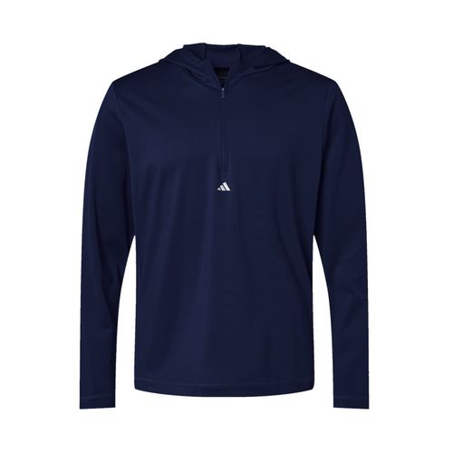 Men's Adidas 1/4-Zip Hooded Pullover image thumbnail