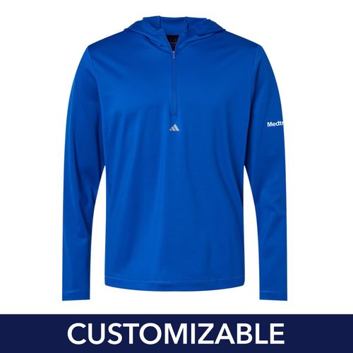 Men's Adidas 1/4-Zip Hooded Pullover image thumbnail