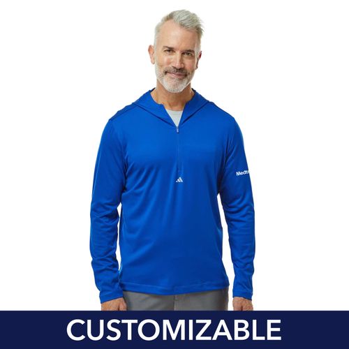 Men's Adidas 1/4-Zip Hooded Pullover image thumbnail