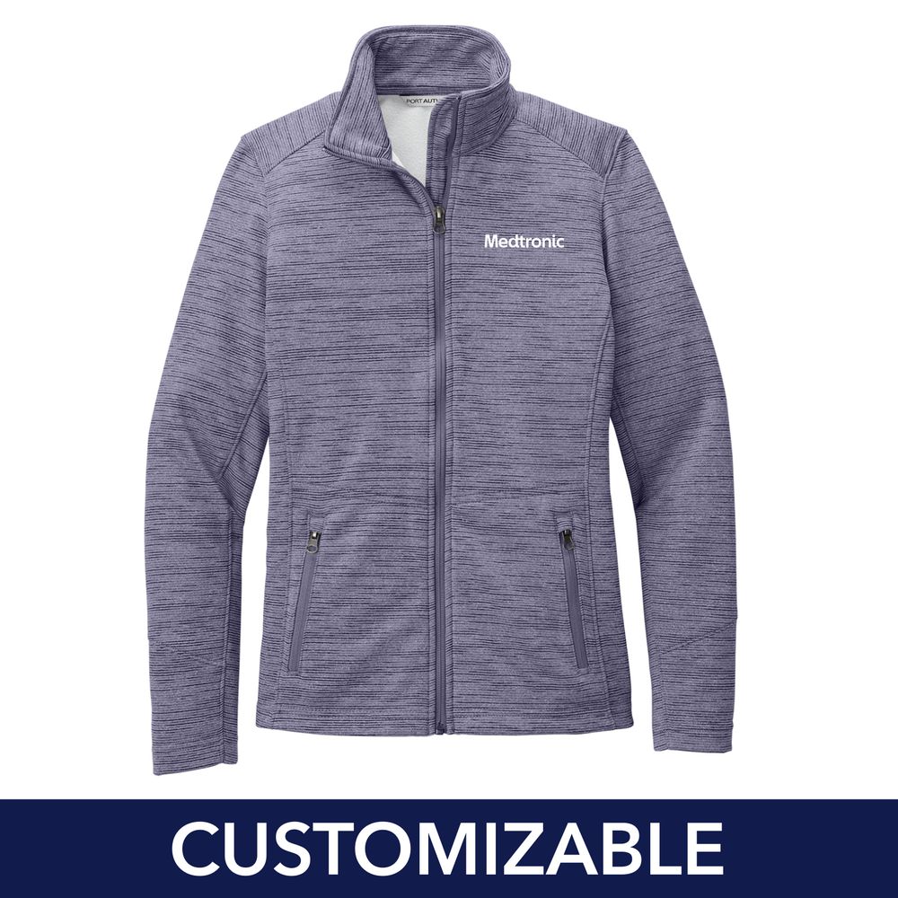 Women's Digital Stripe Fleece Jacket primary image