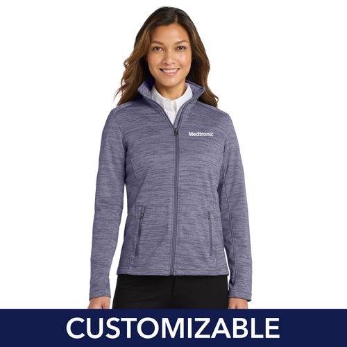 Women's Digital Stripe Fleece Jacket image thumbnail