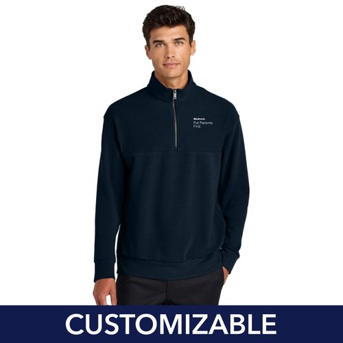 Men's Put Patients First Textured 1/4-Zip image thumbnail