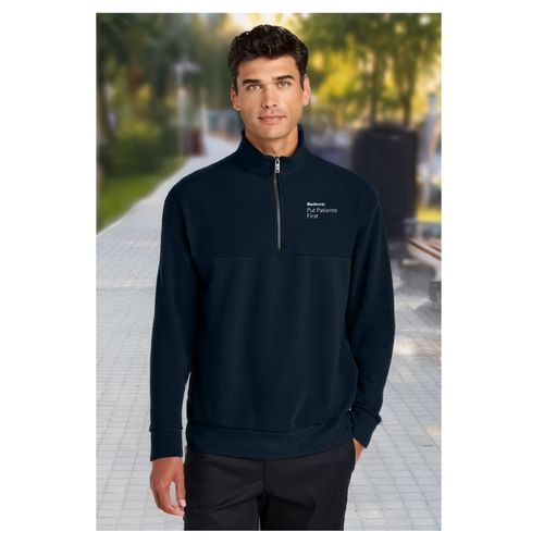 Men's Put Patients First Textured 1/4-Zip image thumbnail