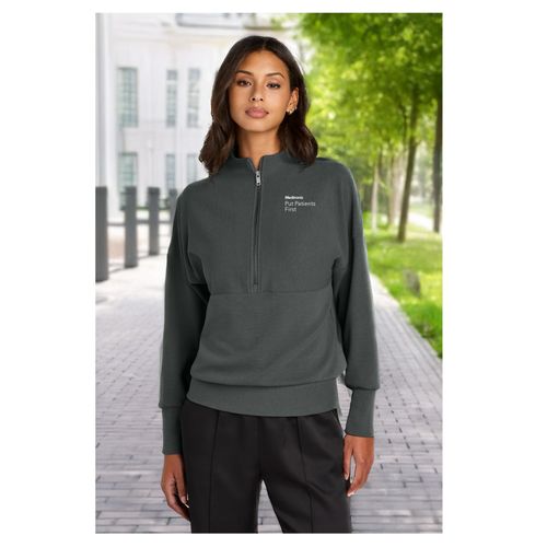 Women's Put Patients First Textured 1/4-Zip image thumbnail