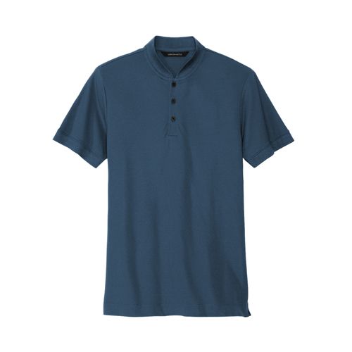 Men's Stretch Pique  Henley image thumbnail