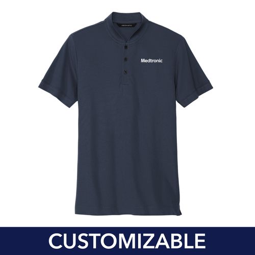 Men's Stretch Pique  Henley image thumbnail