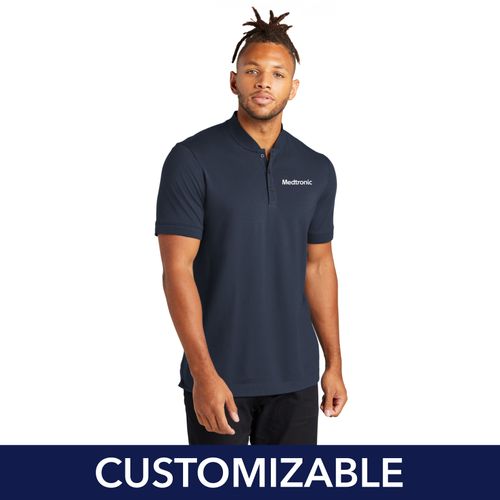 Men's Stretch Pique  Henley image thumbnail