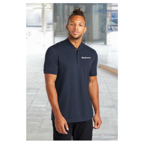 Men's Stretch Pique  Henley image thumbnail
