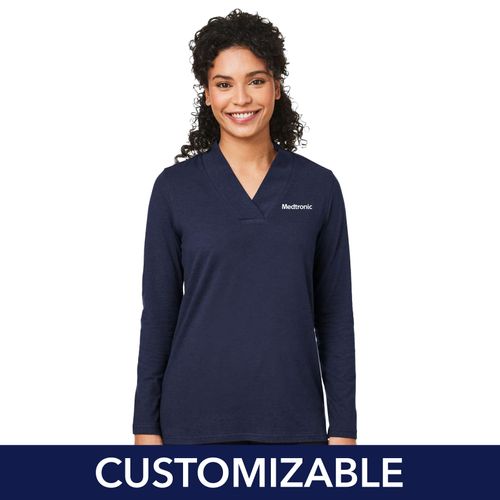 Women's Shawl Collar Knit Top image thumbnail