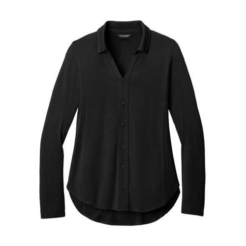 Women's Knit Button Tunic image thumbnail