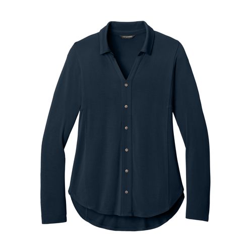 Women's Knit Button Tunic image thumbnail