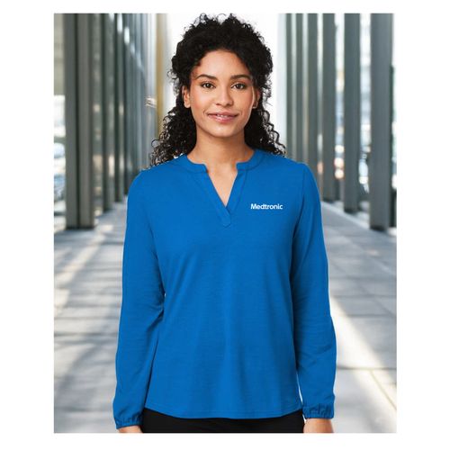 Women's Half-Placket Knit Top image thumbnail