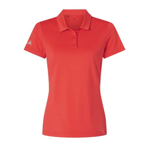 Women's Adidas Textured Polo image thumbnail