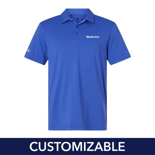 Men's Adidas Textured Polo image thumbnail