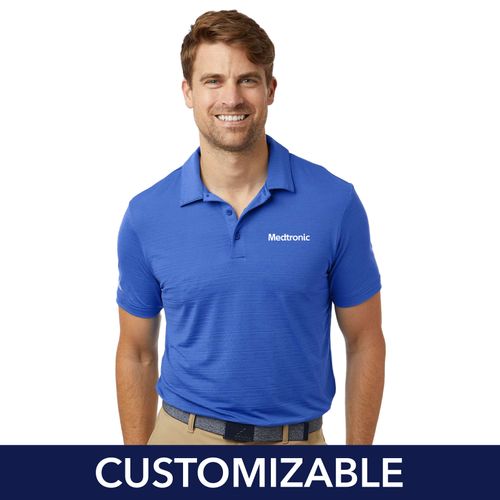 Men's Adidas Textured Polo image thumbnail