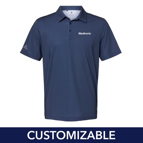 Men's Adidas Diamond Print Polo image thumbnail