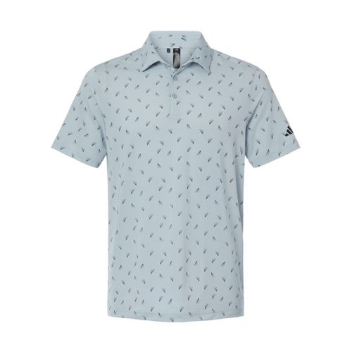 Men's Adidas Mesh Print Polo image thumbnail