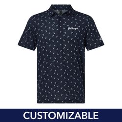 Image of Men's Adidas Mesh Print Polo