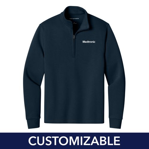 Men's Double Pique Knit 1/4-Zip image thumbnail