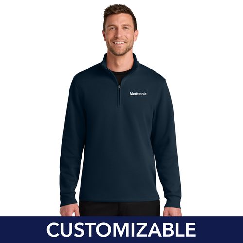 Men's Double Pique Knit 1/4-Zip image thumbnail