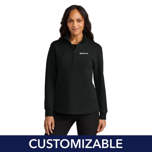 Women's Double Pique Knit 1/4-Zip image thumbnail