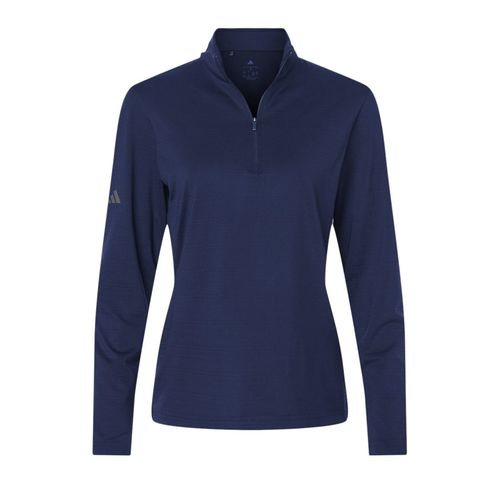 Women's Adidas Stripe 1/4-Zip Pullover image thumbnail