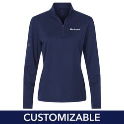 Image of Women's Adidas Stripe 1/4-Zip Pullover