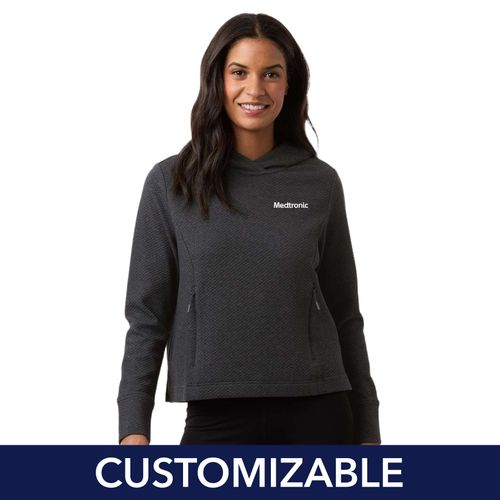 Women's Textured Hooded Pullover image thumbnail