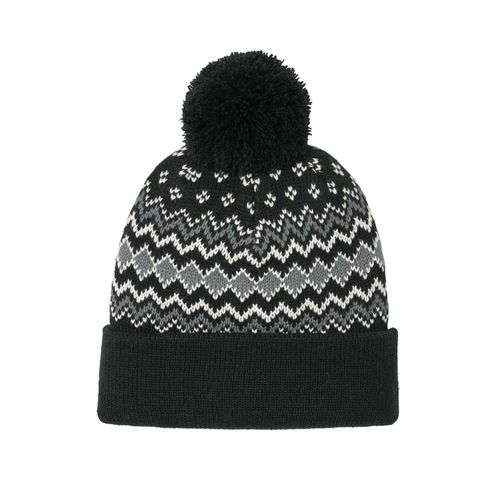 Double Layered Pom Beanie image thumbnail