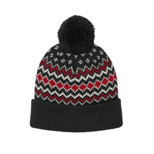 Double Layered Pom Beanie image thumbnail