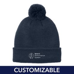 Image of Performance System Fitted Cuffed Pom Beanie
