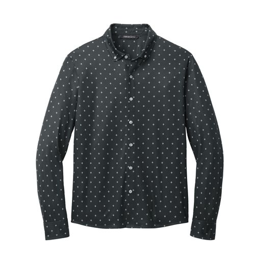 Men's Stretch Jersey Button-Down Shirt image thumbnail