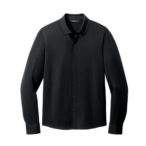 Men's Stretch Jersey Button-Down Shirt image thumbnail