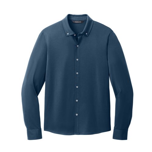 Men's Stretch Jersey Button-Down Shirt image thumbnail