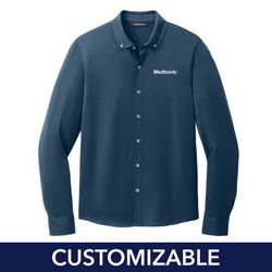 Image of Men's Stretch Jersey Button-Down Shirt
