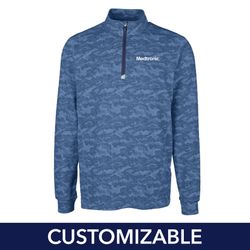 Image of Men's Cutter & Buck Camo Print 1/4-Zip