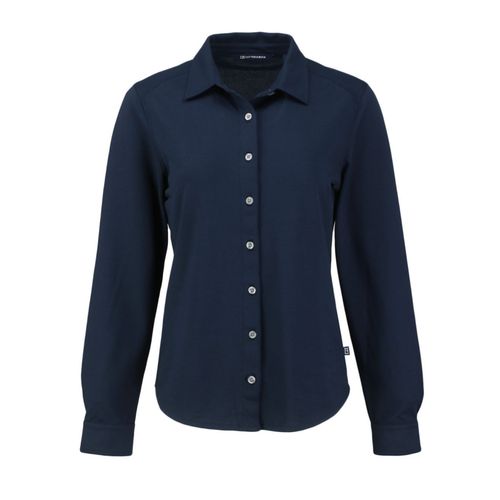 Women's Cutter & Buck Knitted Button-Up image thumbnail