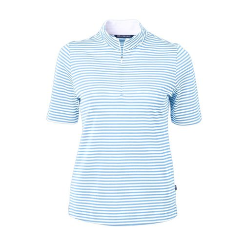 Women's Cutter & Buck Stripe Mock Neck Top image thumbnail