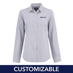 Image of Women's Cutter & Buck Pinstripe Dress Shirt