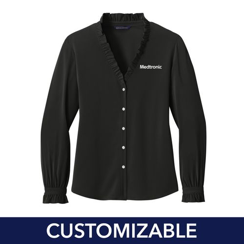 Women's Brooks Brothers Ruffle Collar Blouse image thumbnail