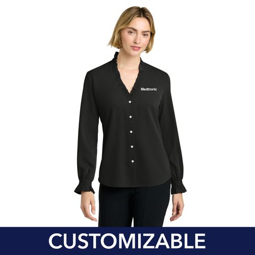 Women's Brooks Brothers Ruffle Collar Blouse image thumbnail