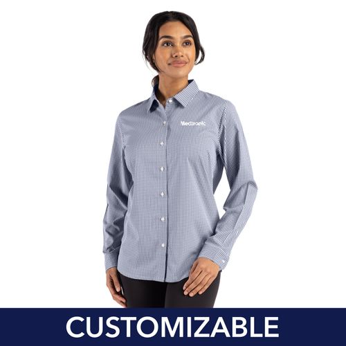 Women's Cutter & Buck Gingham Dress Shirt image thumbnail