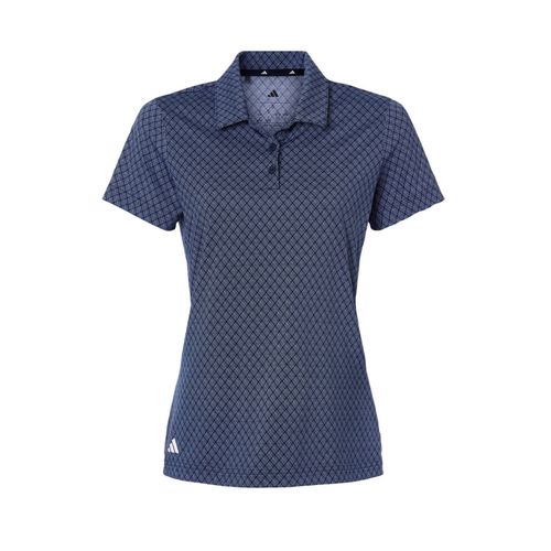 Women's Adidas Printed Stretch Polo image thumbnail